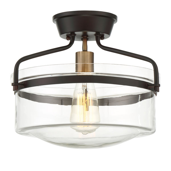 Semi flush mount light deals for sloped ceiling